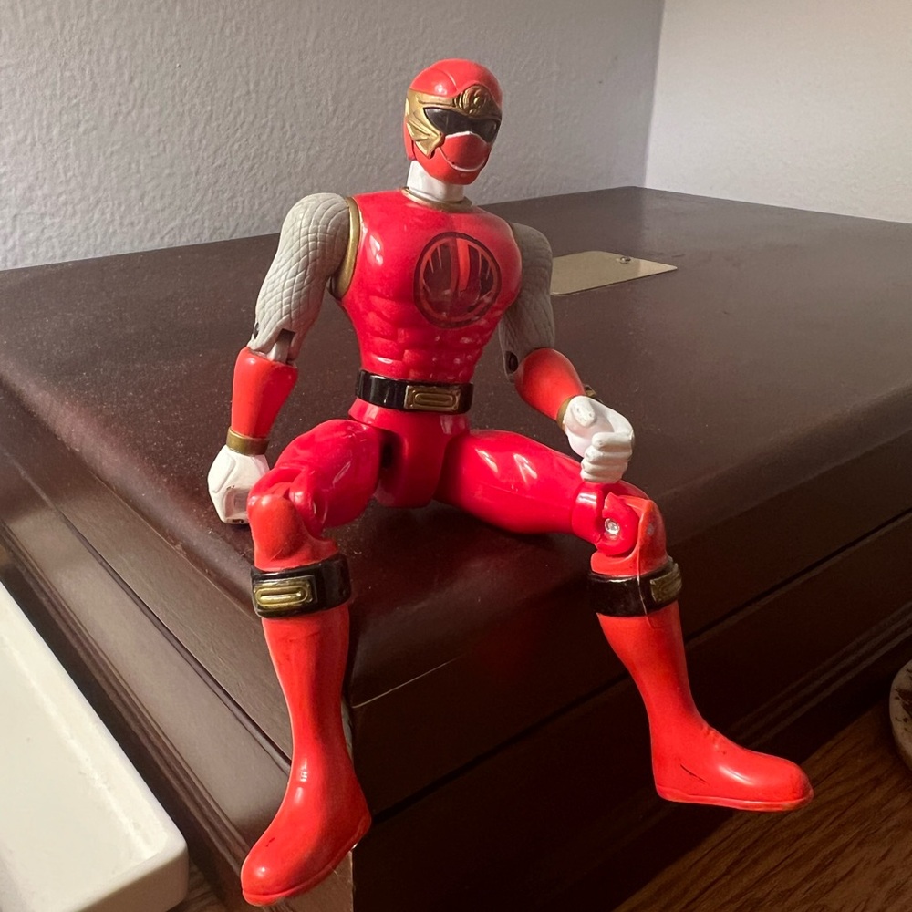 Red Power Ranger Action Figure Toy